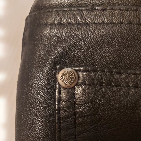 5 pocket Leather Jeans - Picture 10 of 14